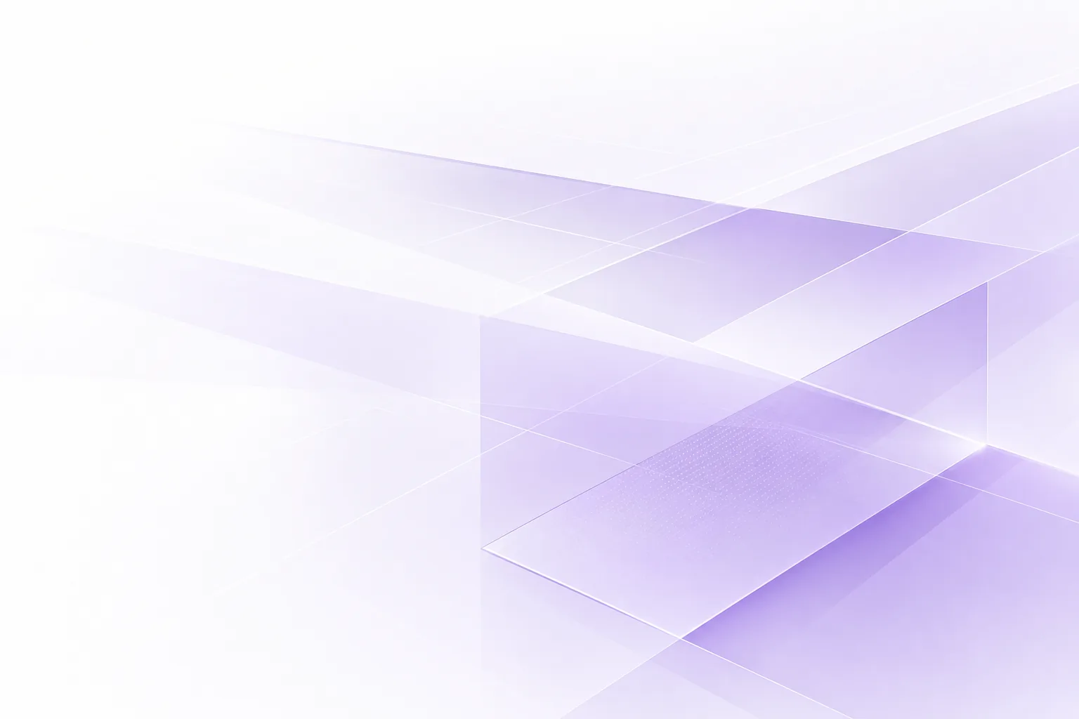Translucent, ordered geometric planes representing structured AI-ready data